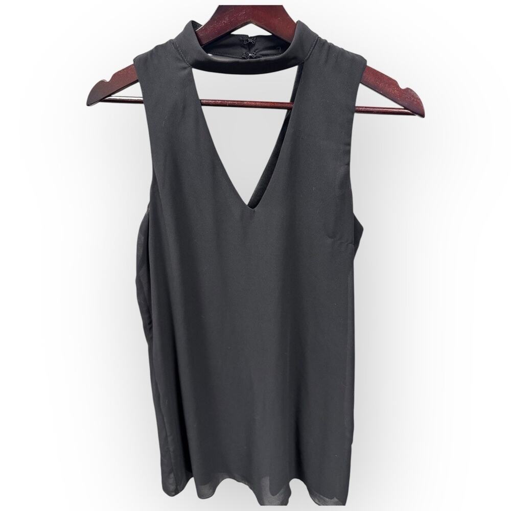 BCX Juniors Mock-Neck Cutout Shift Dress Black Size Small (NWT) - P88 - Picture 3 of 10